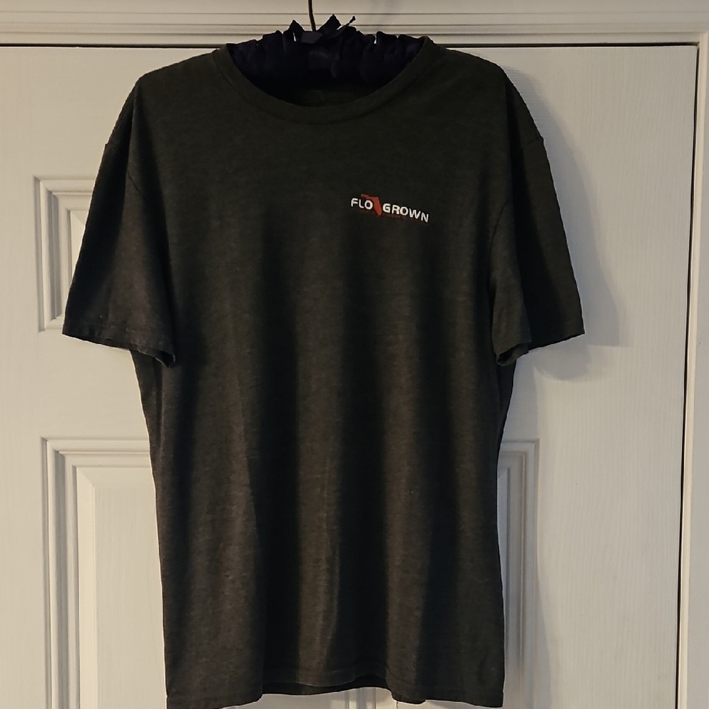 Black Short Sleeve Crew Neck Tee with Chest Detail